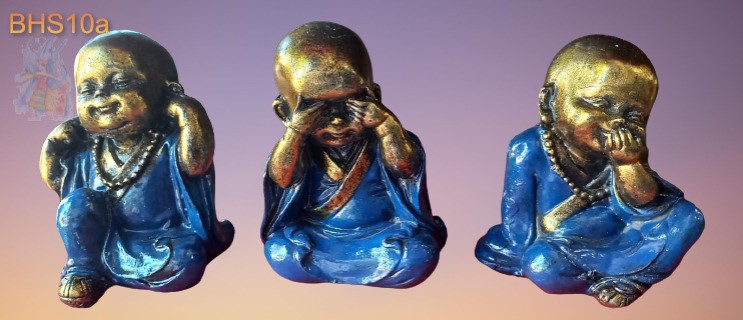 Resin Sculpture - Buddha Set of 3